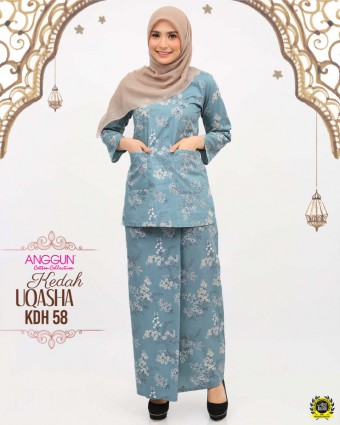 Anggun Cotton Collection Baju Kurung Selembut Kapas Cotton Kurung Kedah Uqasha